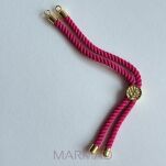 Baza do bransoletki- regulowana suwakowo- sznurek skręcony - 12