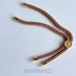 Baza do bransoletki- regulowana suwakowo- sznurek skręcony - 13