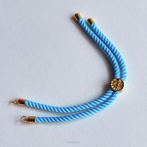 Baza do bransoletki- regulowana suwakowo- sznurek skręcony