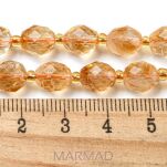 Cytryn naturalny fasetowany- owal 8-9x6-8mm - 5