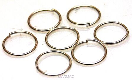 Kółeczka-ogniwka cięte 10mm - kolor srebrny