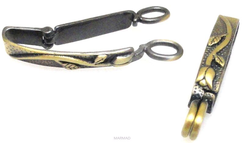 Krawatka, uchwyt na donut - antyczny brąz