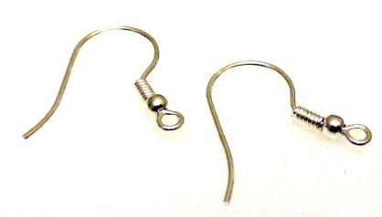 Bigle otwarte z kulką i sprężynką 20mm - srebro 925 - 1 para - wybita próba