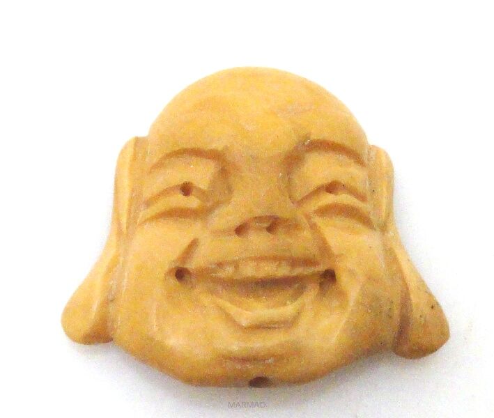 Głowa Buddy 30x34mm - na wisior - kość bawołu