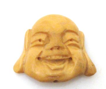 Głowa Buddy 30x34mm - na wisior - kość bawołu