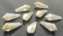 Kryształki fasetowane topaz - łza 20-18x8mm