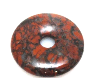 Jaspis - na zawieszkę - donut 30mm