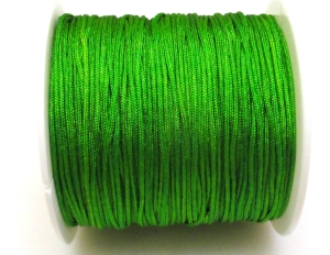 Sznurek bawełniany satynowy 0,8mm - zielony