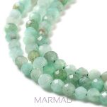 Szmaragd fasetowany- kula 3mm - 2