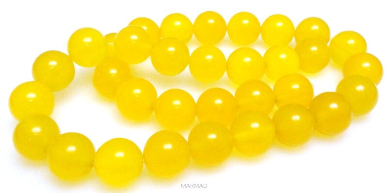 Agat żółty kula 12mm