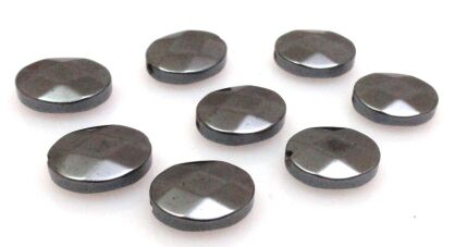 Hematyt fasetowany - owal 10x8mm