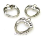 Element ozdobny do zawieszania - serce 18x15mm