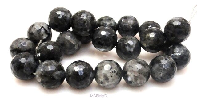 Larvikite fasetowany - kula 18mm