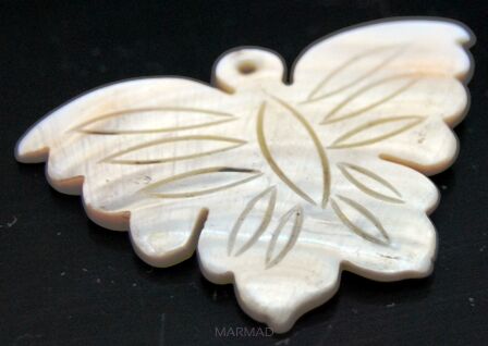 Muszla perłowa - motyl 50x35mm