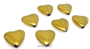 Hematyt złoty - serce 10x10mm