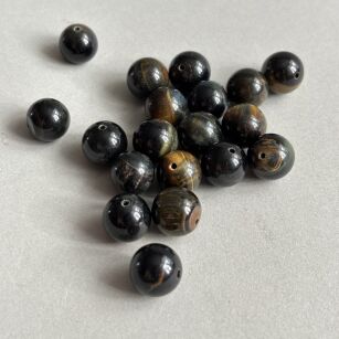 Tygrysie oko niebiesko-brązowo-zielony- kula 12mm