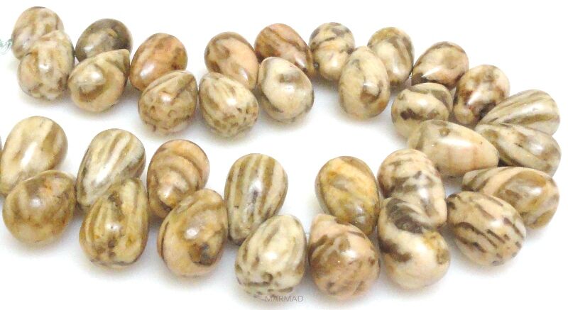 Jaspis tygrysi - kropla 16x10mm