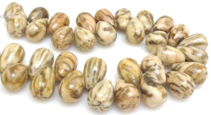 Jaspis tygrysi - kropla 16x10mm