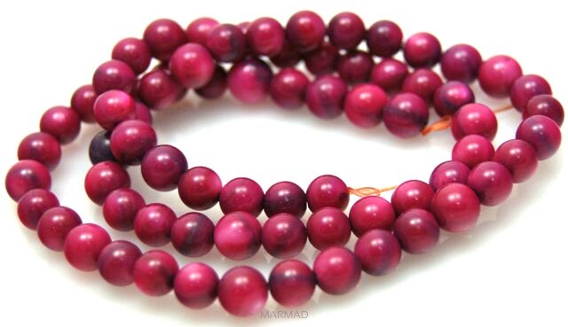 Naturalna masa perłowa fuksja - kula 5mm