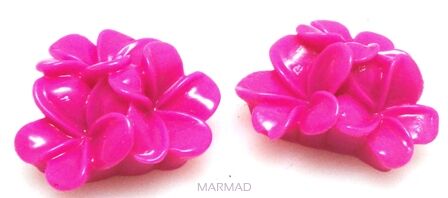 Kaboszon - kwiatuszki 20mm - różowe