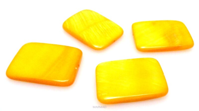 Muszla /Masa perłowa - prostokąt 25x18mm