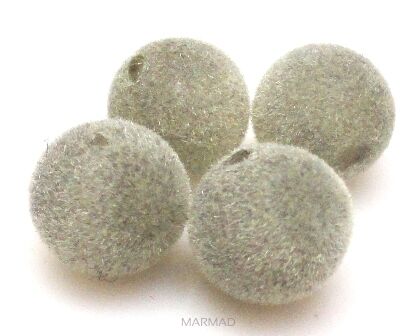 Kule welurowe 16mm - szare