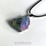 Zawieszka - kwarc Anielski tytanowy 37x24-27mm - 2