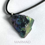 Zawieszka - kwarc Anielski tytanowy 37x24-27mm - 7