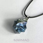 Zawieszka - kwarc Anielski tytanowy 37x24-27mm - 5