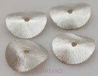 Talerzyk satynowy - 18mm - miedź posrebrzana