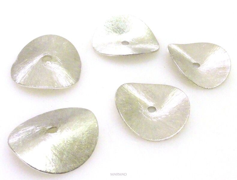 Talerzyk satynowy - 18mm - miedź posrebrzana