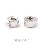 Walec zaciskowy z klinem- oponka 3x4x2mm - posrebrzane - 3