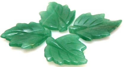 Awenturyn zielony - liście 40x30mm