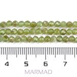Perydot - (Oliwin) fasetowany - kula 3mm - 4