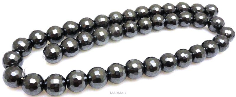 Hematyt fasetowany - kula 10mm