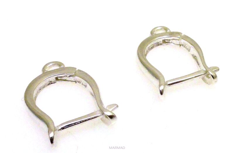 Bigle angielskie podwieszane - harfa - srebro 925 - 1 para