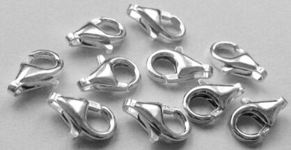 Karabińczyk 11mm - srebro 925