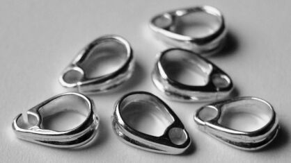 Krawatka ozdobna 10mm - srebro 925