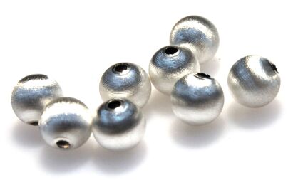 Kulka satynowa 8mm - srebro 925