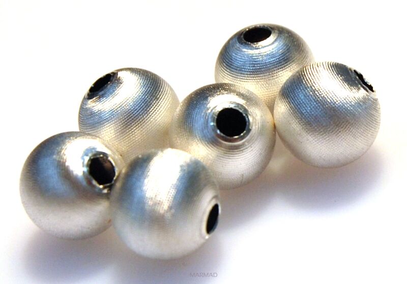 Kulka satynowa 10mm - srebro 925