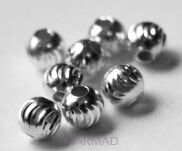 Kulka ozdobna księżycowa 4mm - srebro 925 - 3