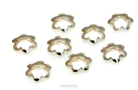 Miseczka gładka kwiatek 5mm - srebro 925