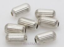 Walec karbowany - 8x4mm - srebro 925