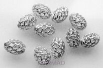 Oliwka ażurowa 6x4mm - srebro 925