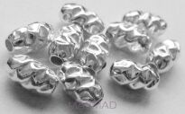 Oliwka gnieciona 6x3mm - srebro 925