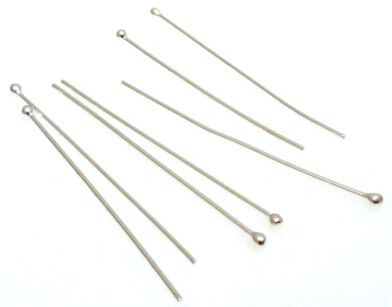 Szpilka z główką 3,8cm. - srebro 925