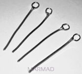 Żmijka z kółkiem 3cm. - srebro 925 - podstawa kolczyka