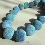 Agat matowy trawiony - kula 19mm - 2