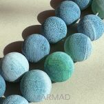 Agat matowy trawiony - kula 19mm - 3