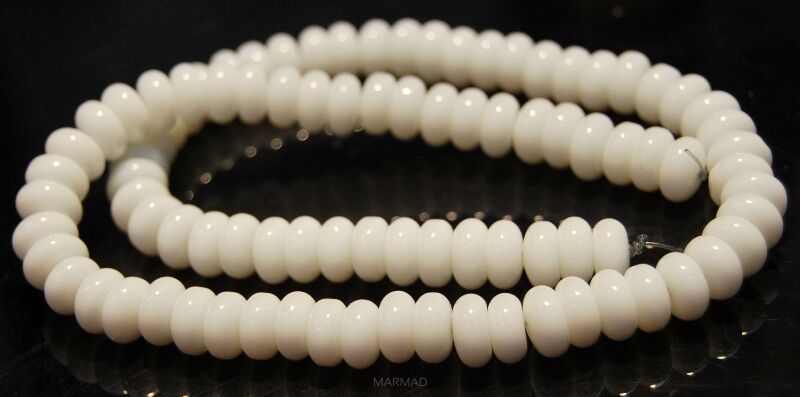 Agat biały - oponka 8x4mm